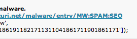 SPAM seo push