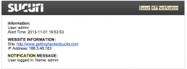 Sucuri Plugin Access Warning