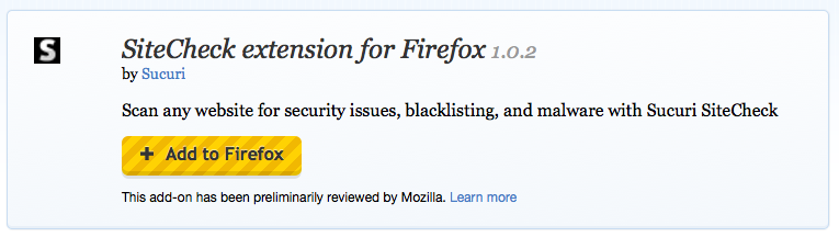 SiteCheck - FireFox Scanner