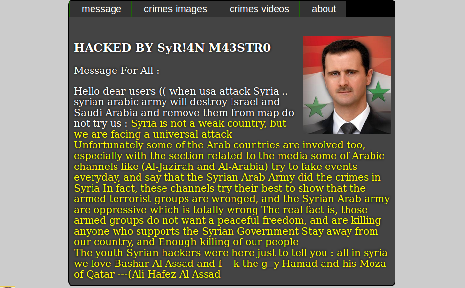 Defaced-Website-Syrian