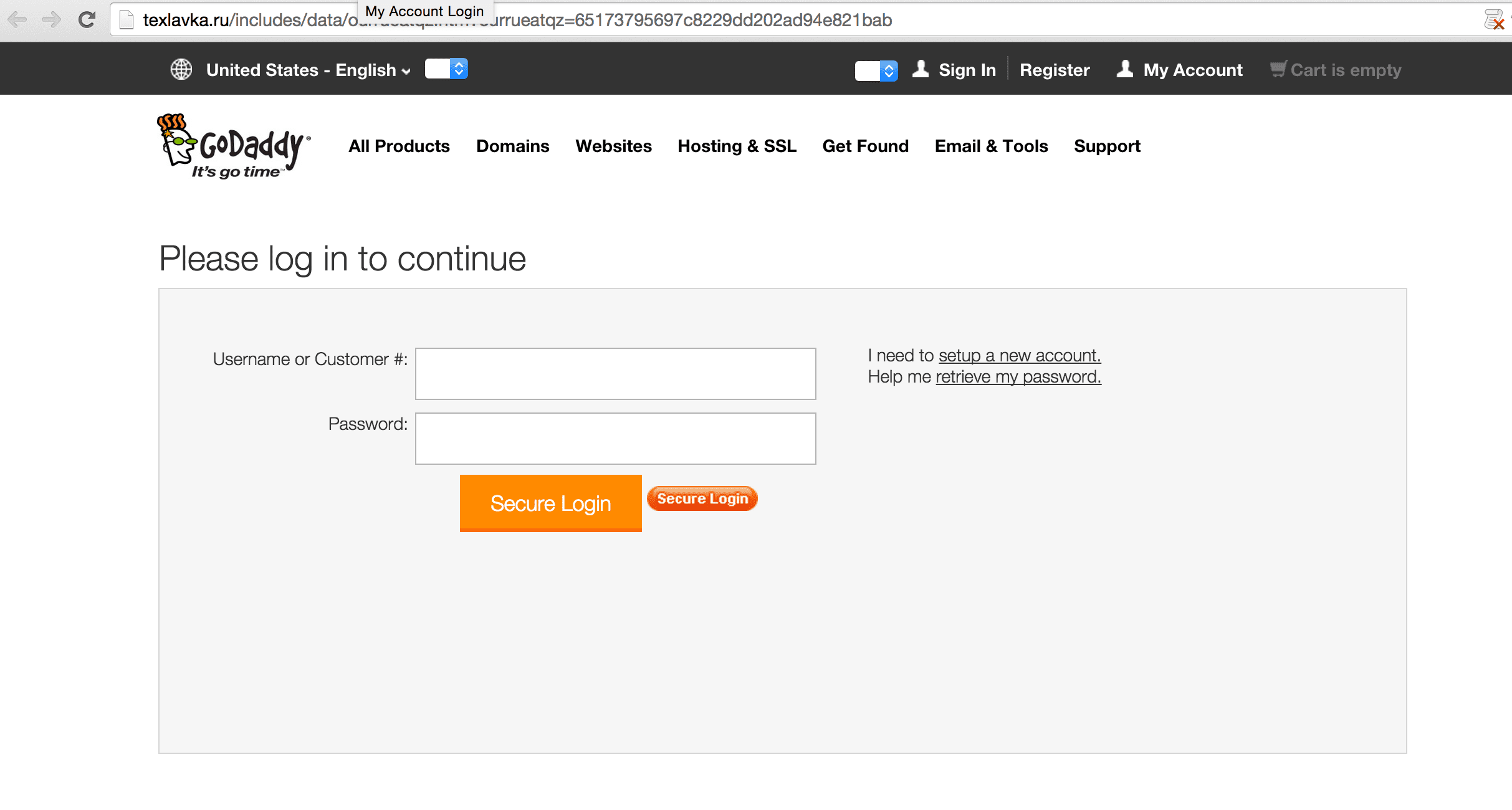 godaddy-phishing-page