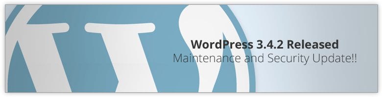 WordPress 3.4.2 Update