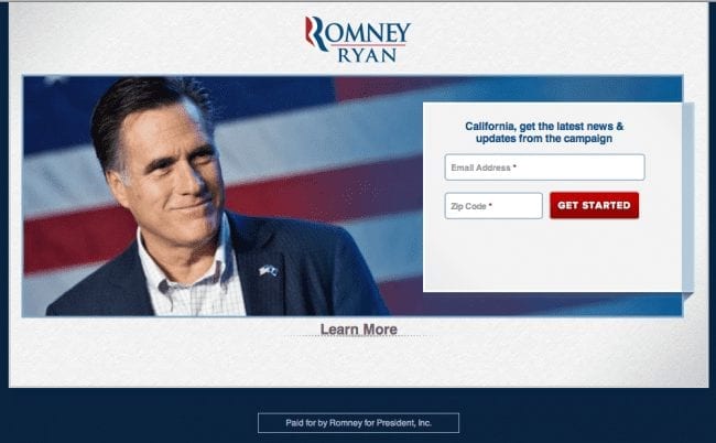 Romney Website