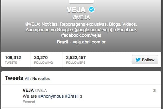 Revista Veja compromised