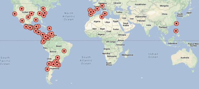 Website DDoS Attack Map