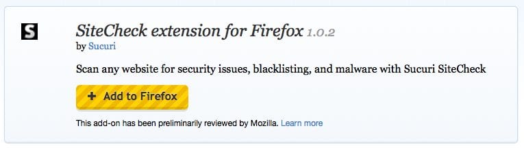 SiteCheck - FireFox Scanner