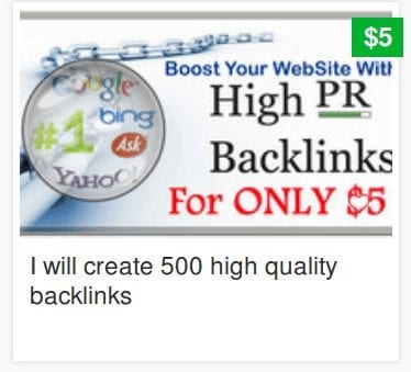 A penny per spammy backlink.