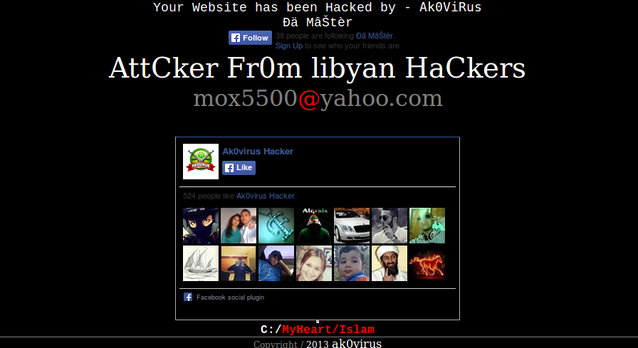 Defaced-Website-Libyan-Hackers