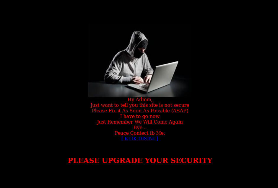 Defaced-Website-Upgrade-Security