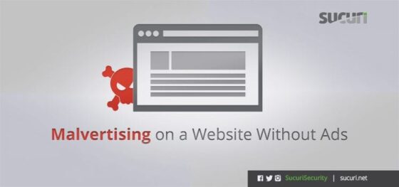 Malvertising on a Website Without Ads