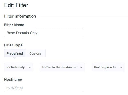 Custom Filter including valid hostnames, using RegEx.