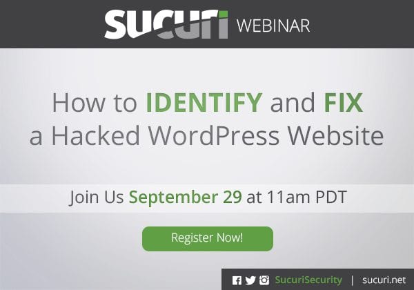 webinar clean hacked wordpress