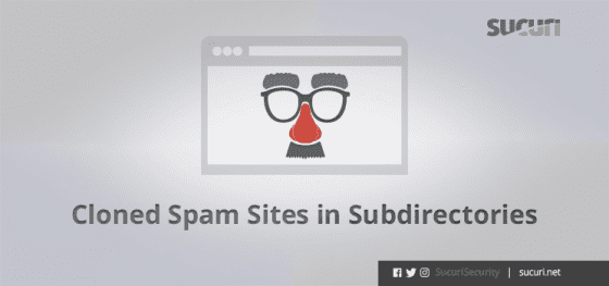Cloned Spam Sites in Subdirectories