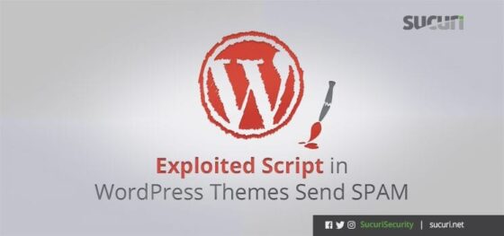Exploited Script in WordPress Theme Sends Spam