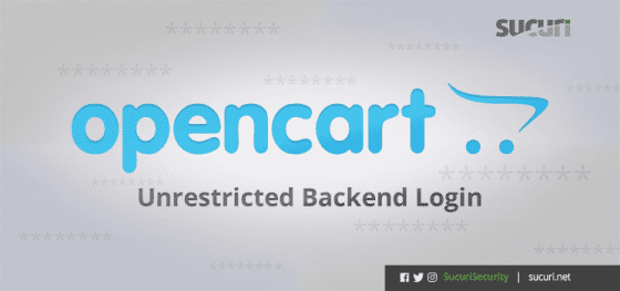 Unrestricted Backend Login Method Seen in OpenCart