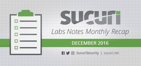 Labs Notes Monthly Recap – Dec/2016
