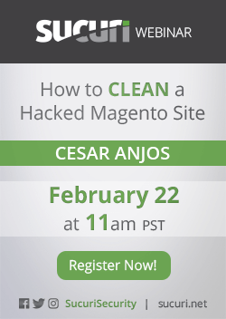 Sucuri webinar Magento