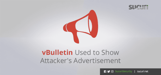 vBulletin Used to Show Malicious Advertisements