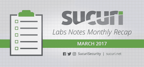Labs Notes Monthly Recap – Mar/2017