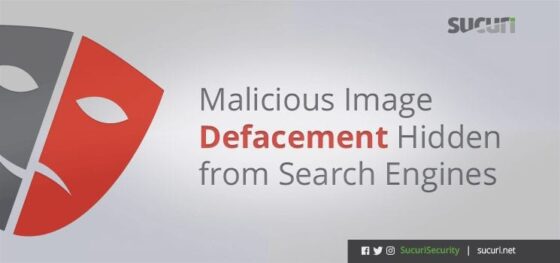 Malicious Image Defacement Hidden from Search Engines