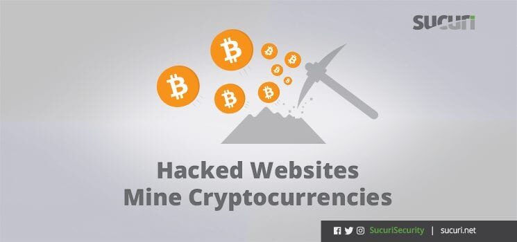 hacked website mine cryptocurrencies blog header