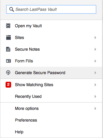 lastpass password generator