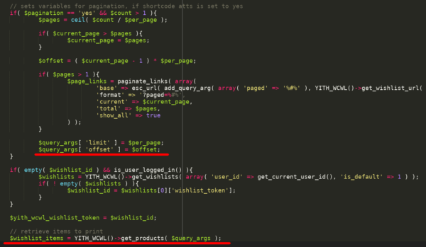 vulnerable includes/class.yith-wcwl-shortcode.php