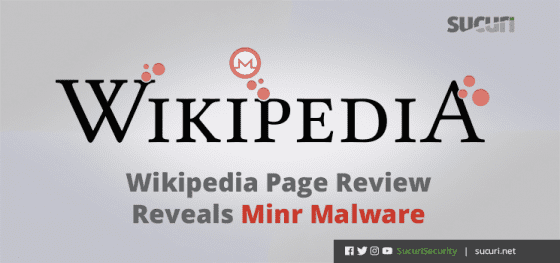 Wikipedia Page Review Reveals Minr Malware