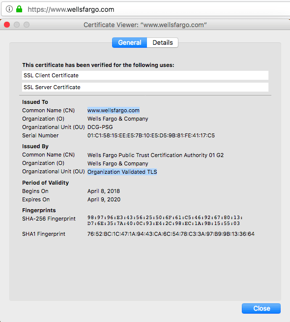 OV SSL Certificate