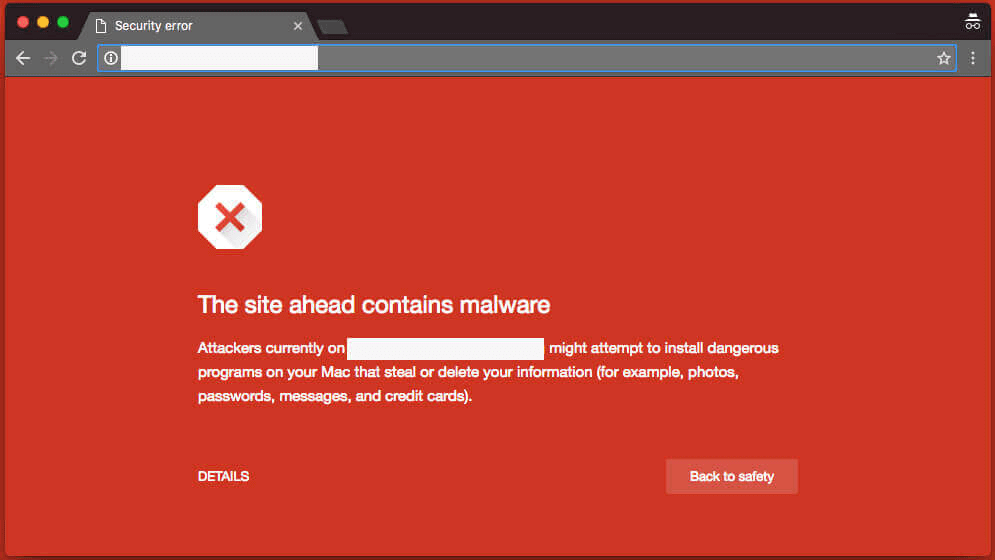 Google Blacklist Warning in Chrome