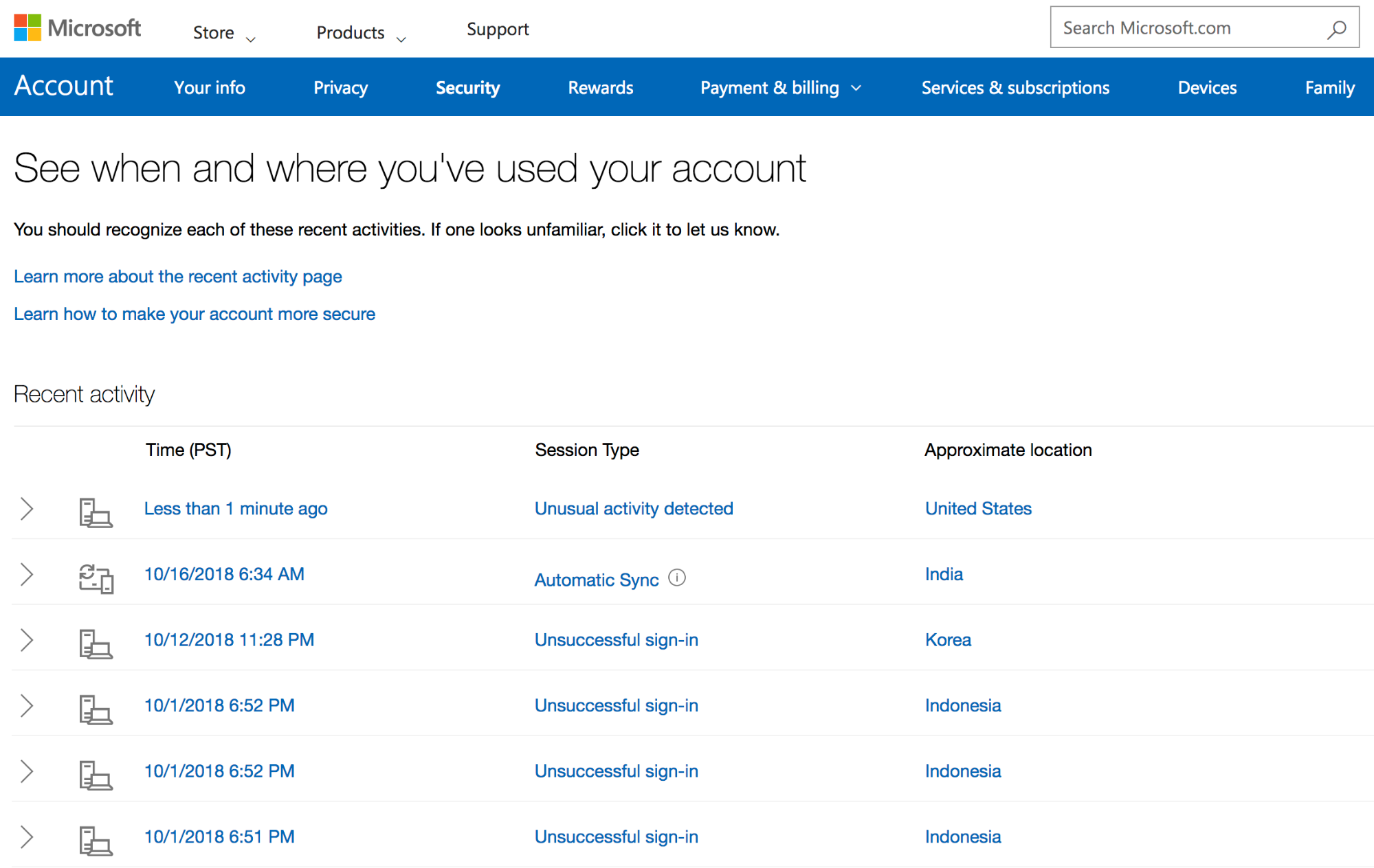 microsoft account product keys