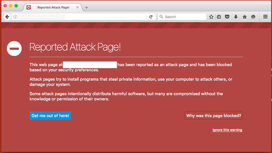 Firefox Blacklist Warning