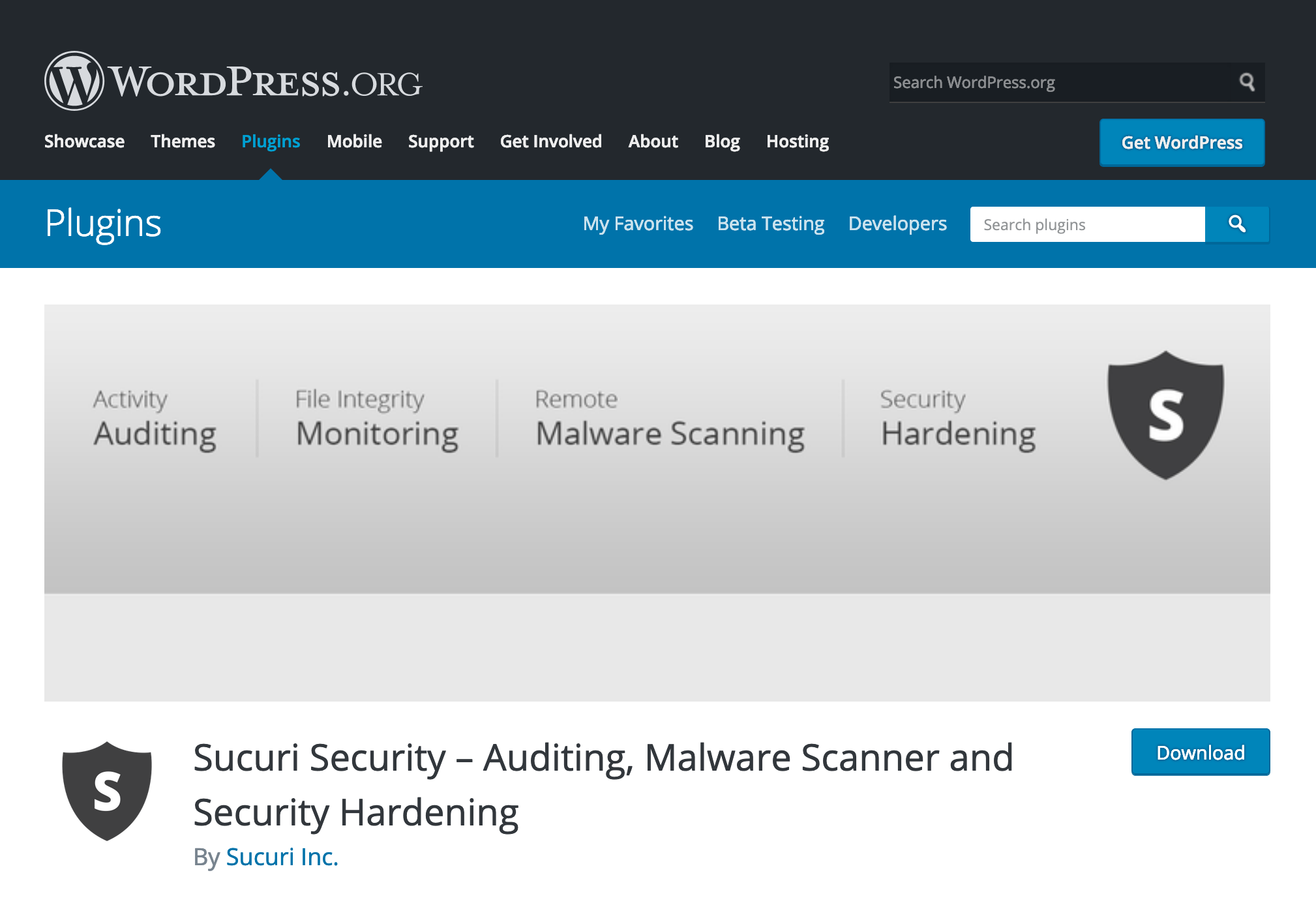Sucuri Security – Auditing, Malware Scanner and Security Hardening