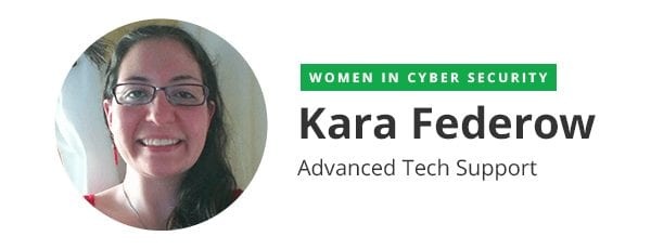 IMAGE 1 - Kara Federow (Malware Remediation Team)