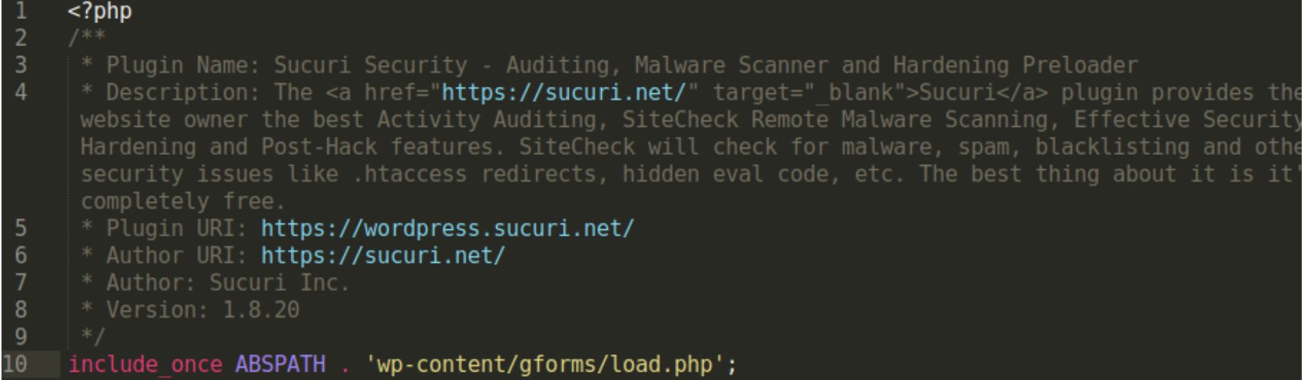 0-sucuri-boot.php: We do not use a file with such a name in our WordPress plugin