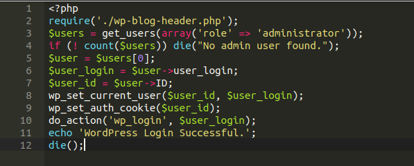 login.php script