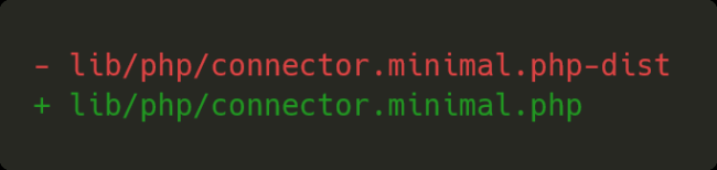 connector-minimal.php-dist was renamed to connector-minimal.php