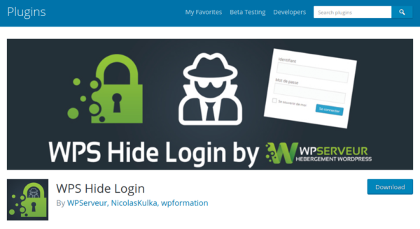 WPS Hide Login wordpress plugin