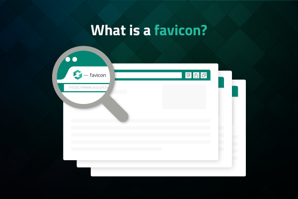 What is a favicon and how is it used in malware?