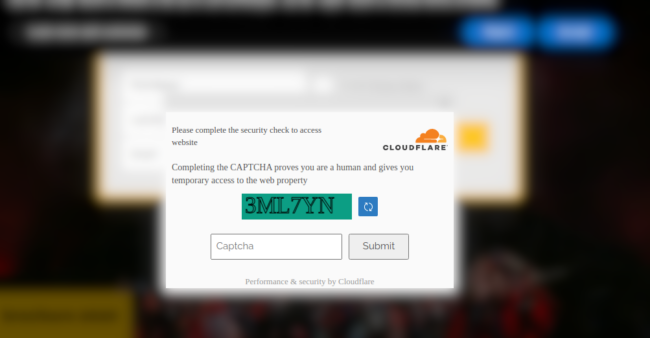 New malware variant with fake CloudFlare CAPTCHA notification