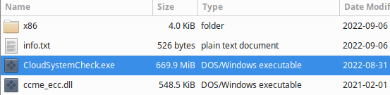 Executable is 669 MB in size