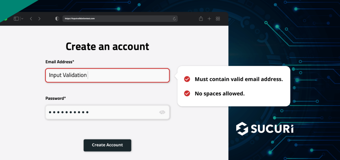 Input Validation For Web Forms & Website Security