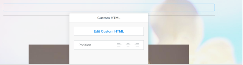 Weebly custom HTML module 