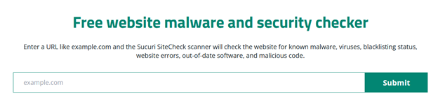 Scan for malware with SiteCheck