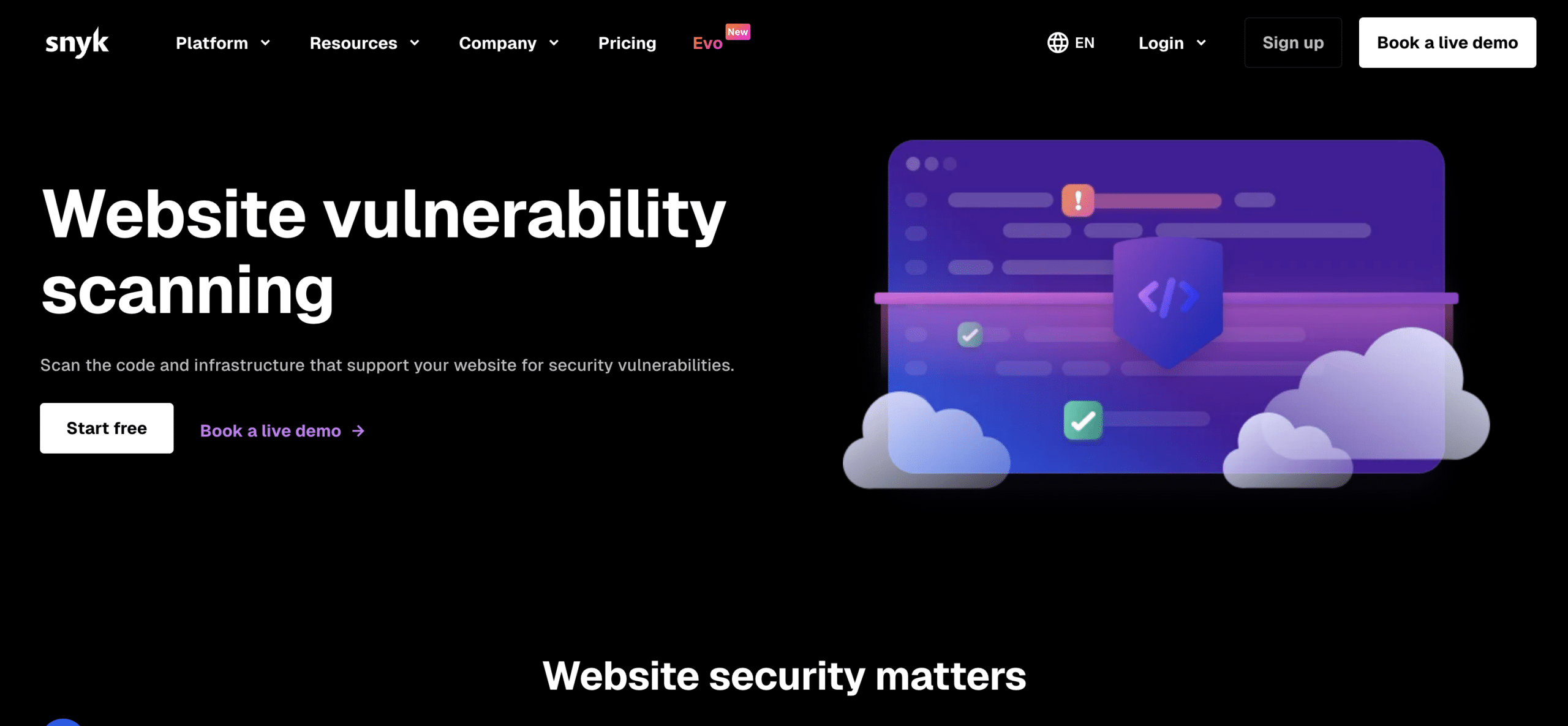 Snyk - Website Vulnerability Scanner